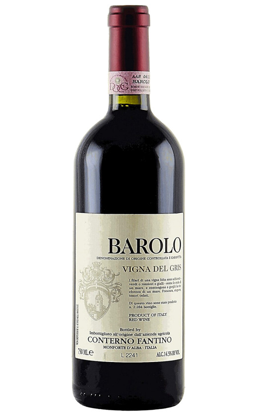 Вино Conterno Fantino Vigna Del Gris Barolo 2008