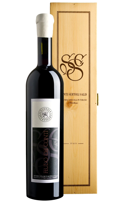Wine Conti Sertoli Salis Feudo Dei Conti 2004 Wooden Box