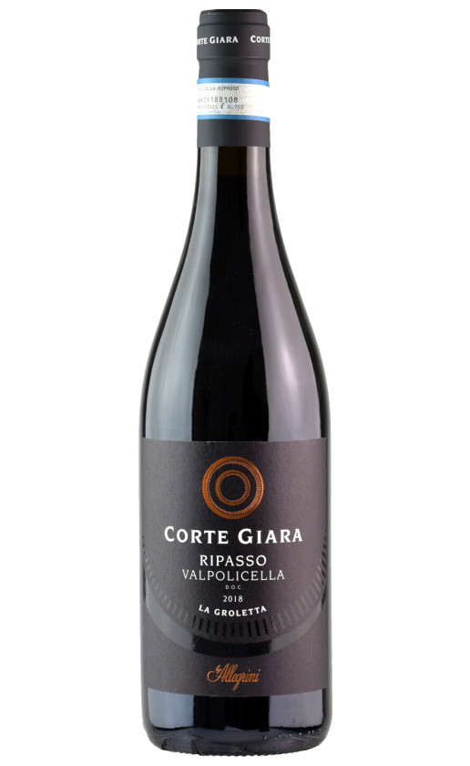 Вино Corte Giara Ripasso Valpolicella La Groletta 2018
