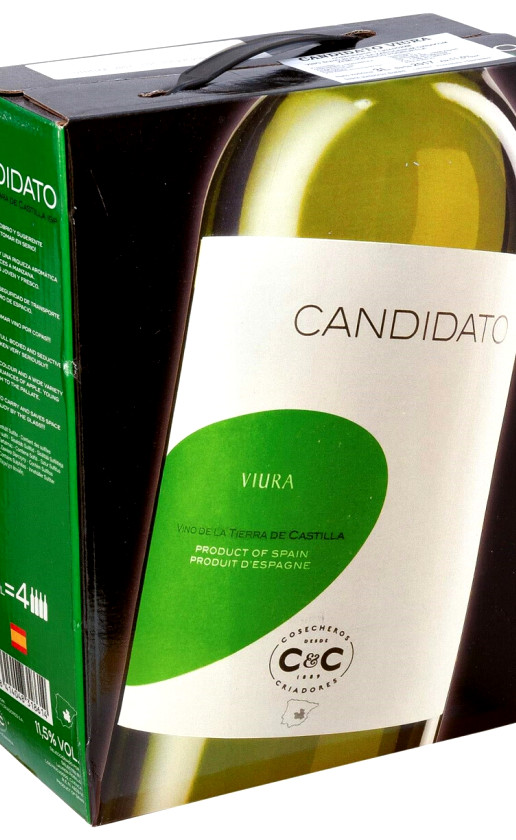 Wine Cosecheros Y Criadores Candidato Viura Bag In Box