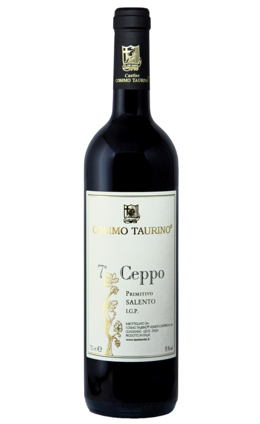 Wine Cosimo Taurino 7 Ceppo Primitivo Salento