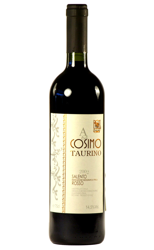 Wine Cosimo Taurino Salento Rosso 2002