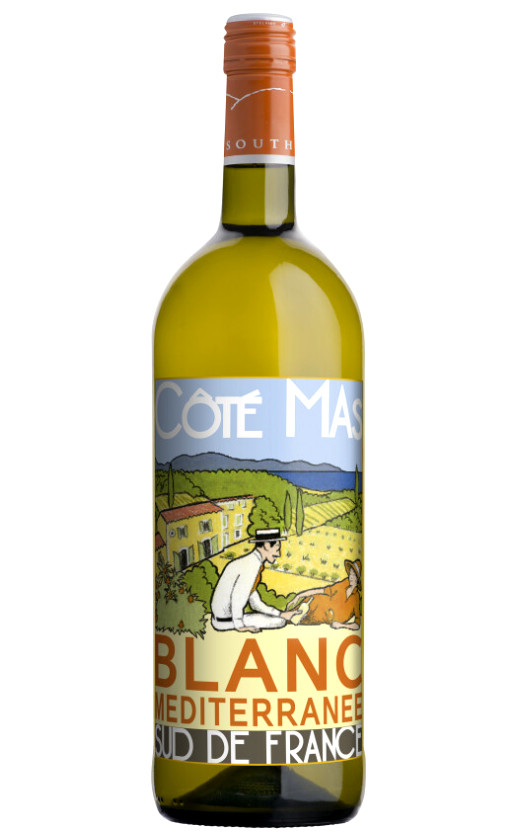 Wine Cote Mas Blanc Mediterranee Pays Doc 2018