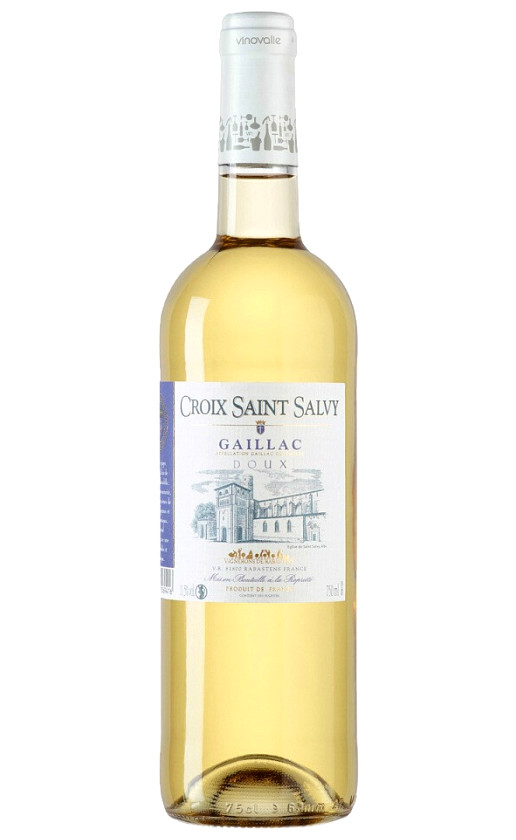 Wine Croix Saint Salvy Blanc Doux Gaillac Aoc 2017