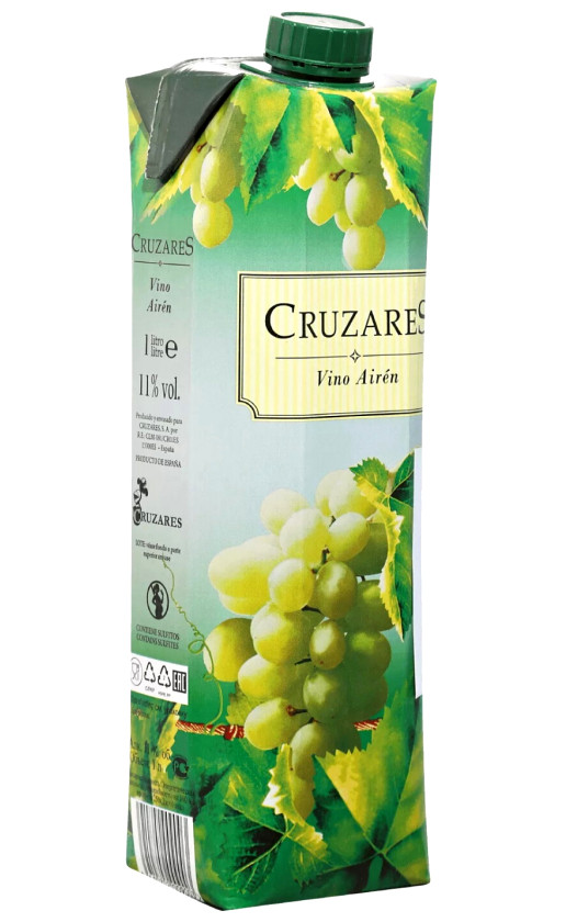Wine Cruzares Blanco Tetra Pak