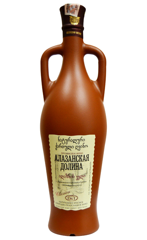 Вино D T Alazany Valley Red Clay Bottle