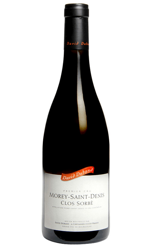 Wine David Duband Morey Saint Denis Premier Cru Clos Sorbe 2017