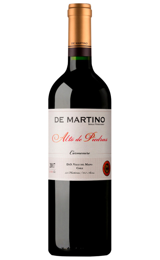 Wine De Martino Alto De Piedras Carmenere Maipo 2017