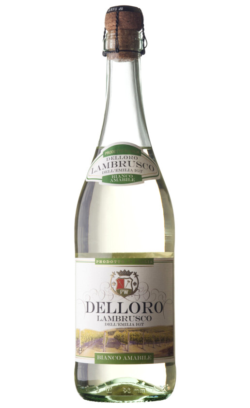 Wine Delloro Lambrusco Bianco Amabile Emilia