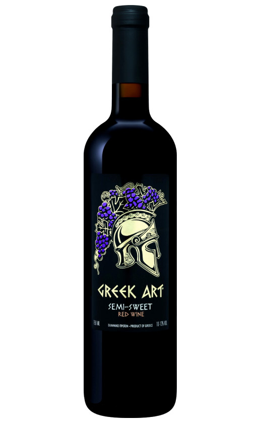 Wine Dionysos Wines Greek Art Red Semi Sweet