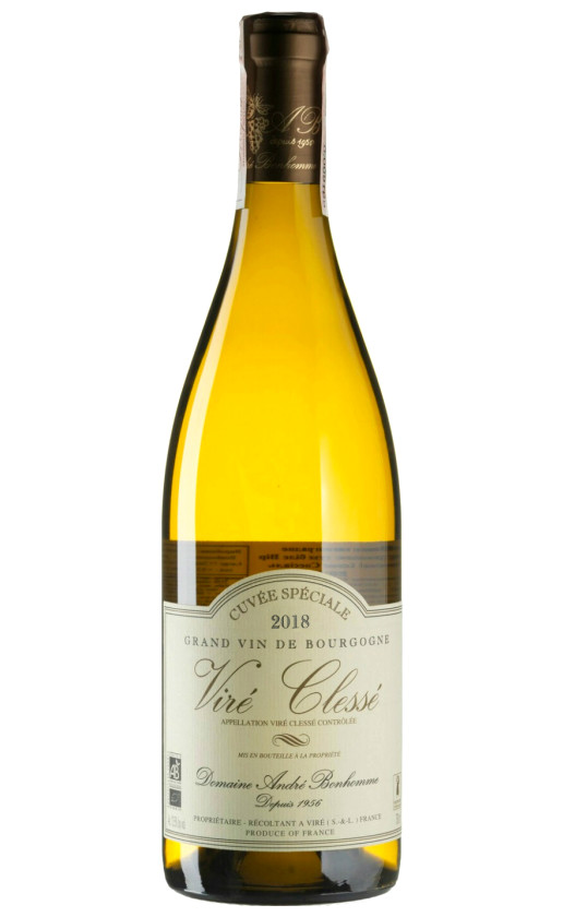 Wine Domaine Andre Bonhomme Vire Clesse Cuvee Speciale 2018