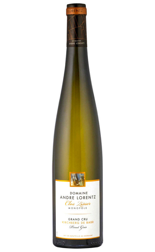 Wine Domaine Andre Lorentz Pinot Gris Grand Cru Kirchberg De Barr Clos Zisser 2016