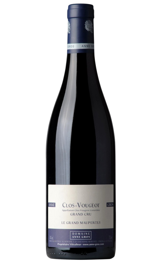 Вино Domaine Anne Gros Clos Vougeot Grand Cru Le Grand Maupertui 2019