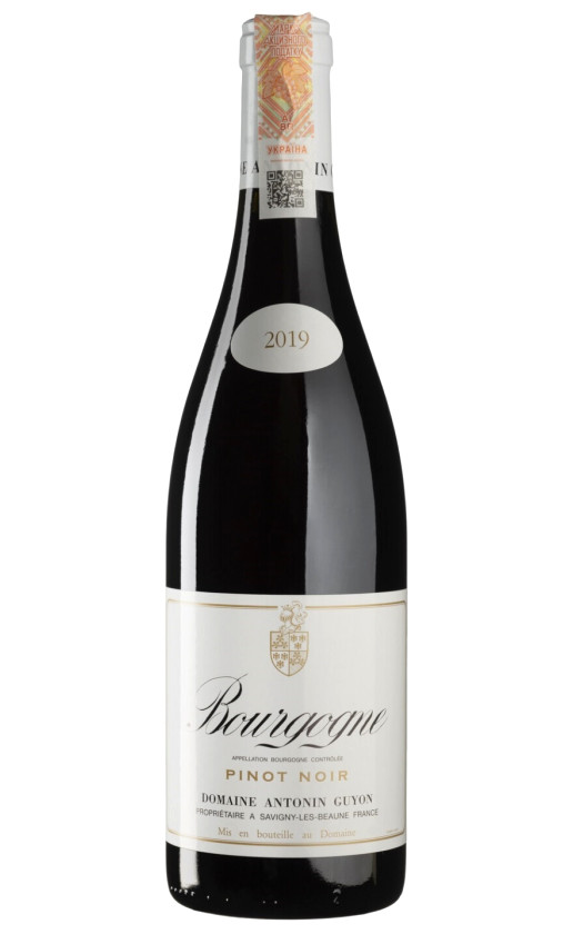 Wine Domaine Antonin Guyon Bourgogne Pinot Noir 2019