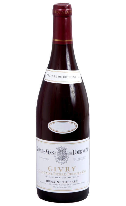 Вино Domaine Baron Thenard Givry Premier Cru Clos Saint-Pierre 2014