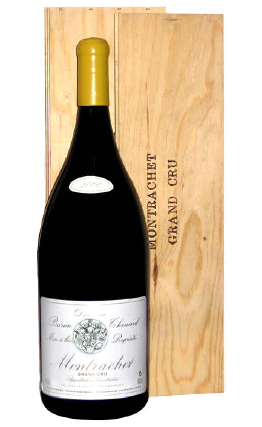 Вино Domaine Baron Thenard Montrachet Grand Cru 2005 wooden box