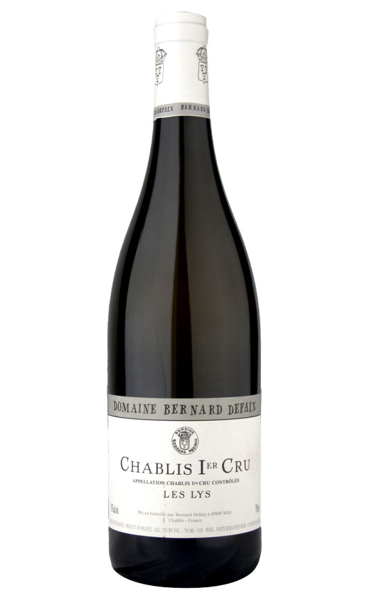 Wine Domaine Bernard Defaix Chablis Premier Cru Les Lys 2009