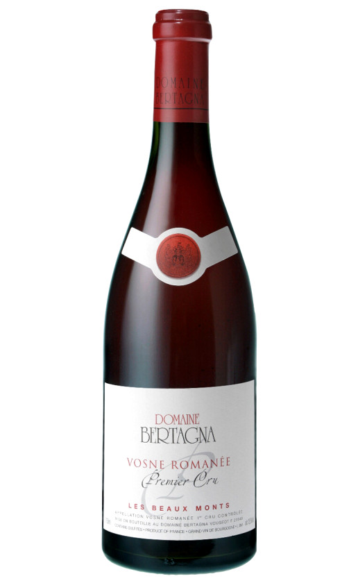 Вино Domaine Bertagna Vosne Romanee 1-er Cru Les Beaux Monts 2014