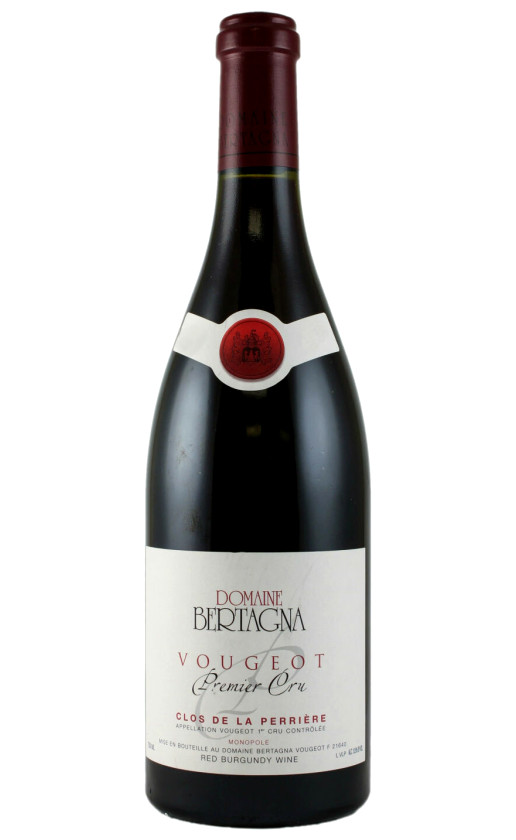 Вино Domaine Bertagna Vougeot 1-er Cru Clos de La Perriere Monopole 2017
