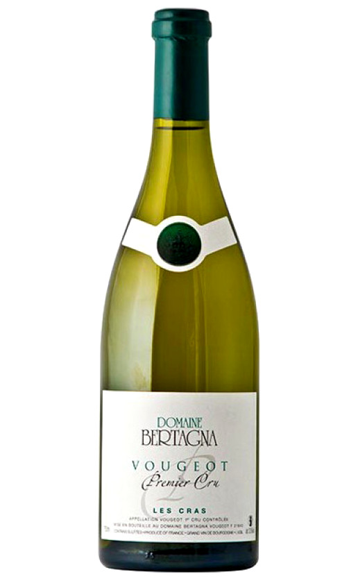 Wine Domaine Bertagna Vougeot Blanc 1 Er Cru Les Cras 2017