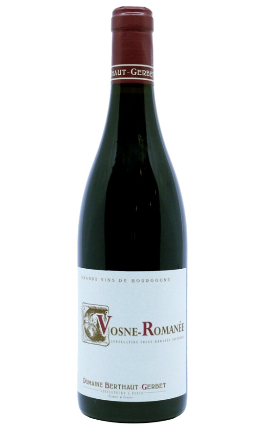 Wine Domaine Berthaut Gerbet Vosne Romanee 2018