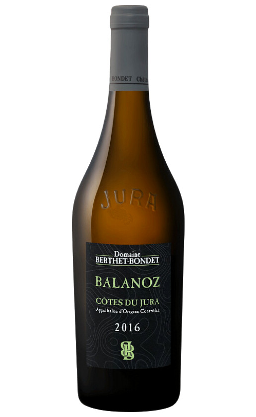 Wine Domaine Berthet Bondet Balanoz Cotes Du Jura 2016