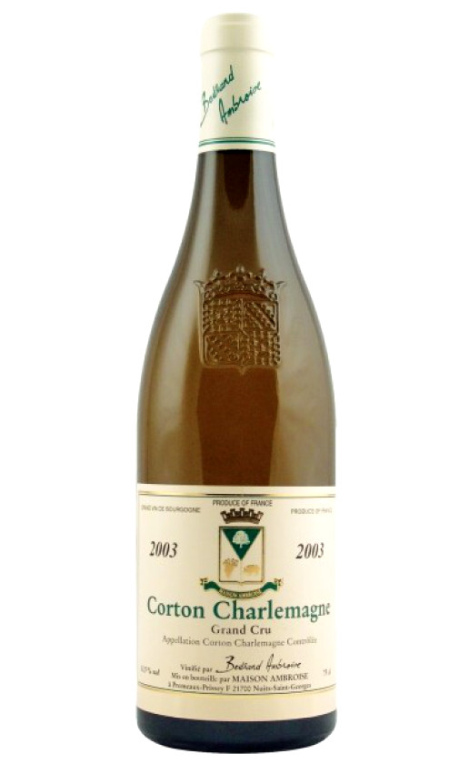 Wine Domaine Bertrand Ambroise Corton Charlemagne Grand Cru 2003