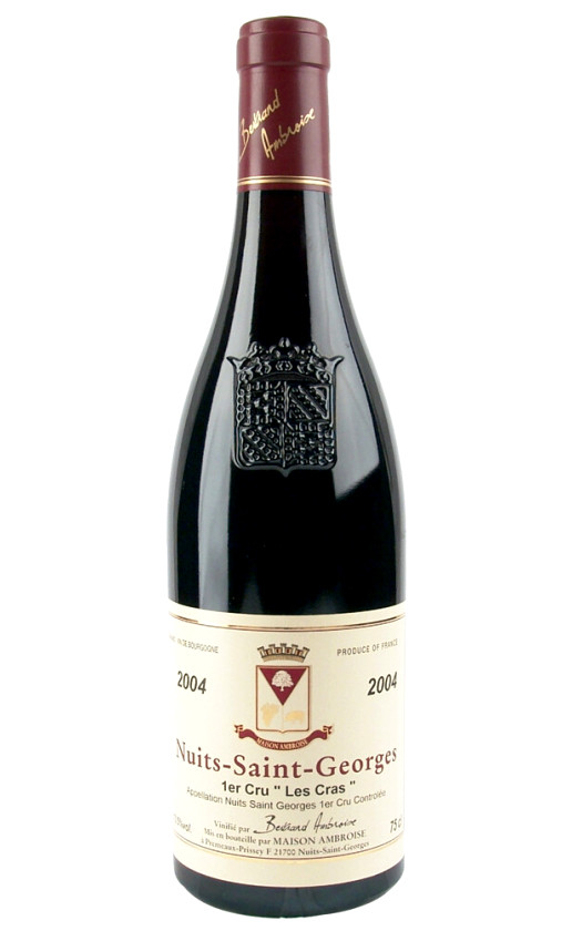 Wine Domaine Bertrand Ambroise Nuits Saint Georges Premier Cru Les Cras 2004