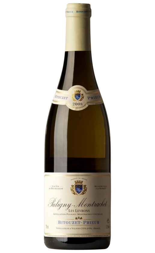 Вино Domaine Bitouzet-Prieur Puligny Montrachet Les Levrons 2008