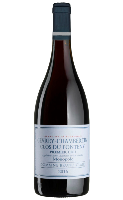Вино Domaine Bruno Clair Gevrey-Chambertin Premier Cru Clos du Fonteny 2016