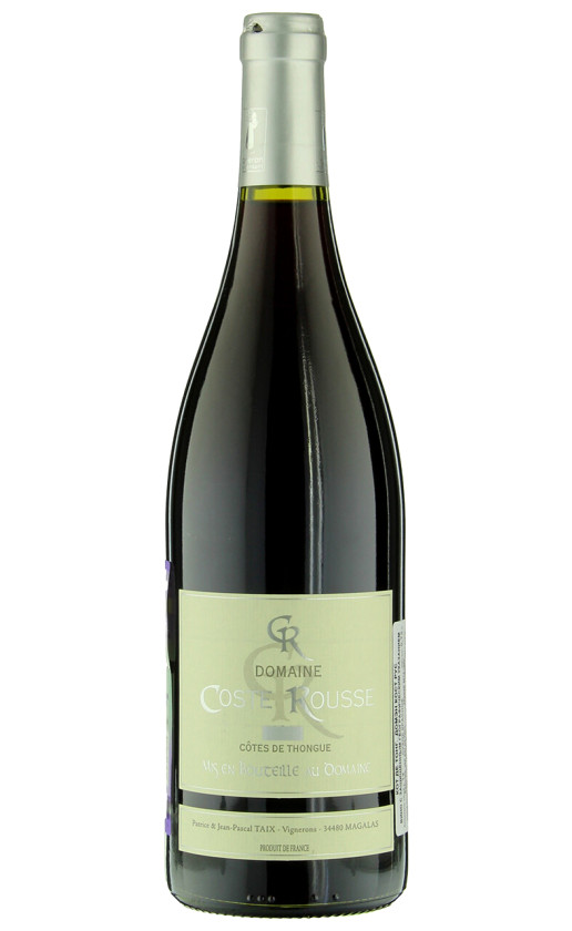 Wine Domaine Coste Rousse Cotes De Thongue Rouge 2014