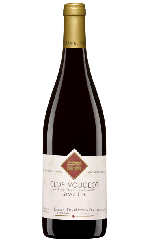 Wine Domaine Daniel Rion Fils Clos Vougeot Grand Cru 2017