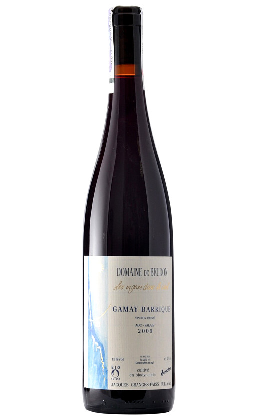 Wine Domaine De Beudon Gamay Barrique Valais 2009