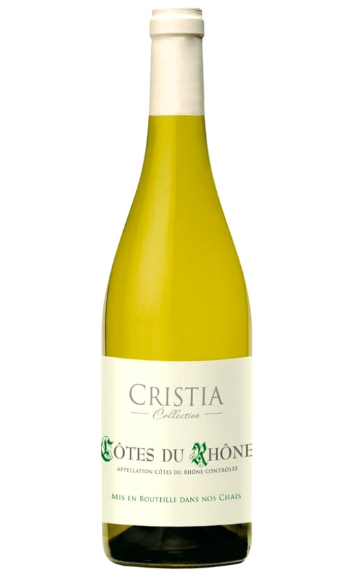 Wine Domaine De Cristia Cristia Collection Cotes Du Rhone Blanc