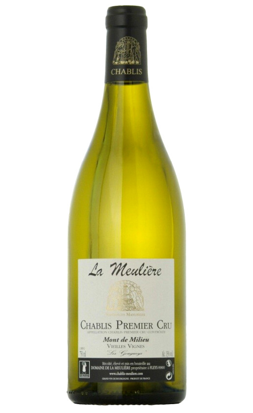 Wine Domaine De La Meuliere Chablis Premier Cru Mont De Milieu Vieilles Vignes 2010