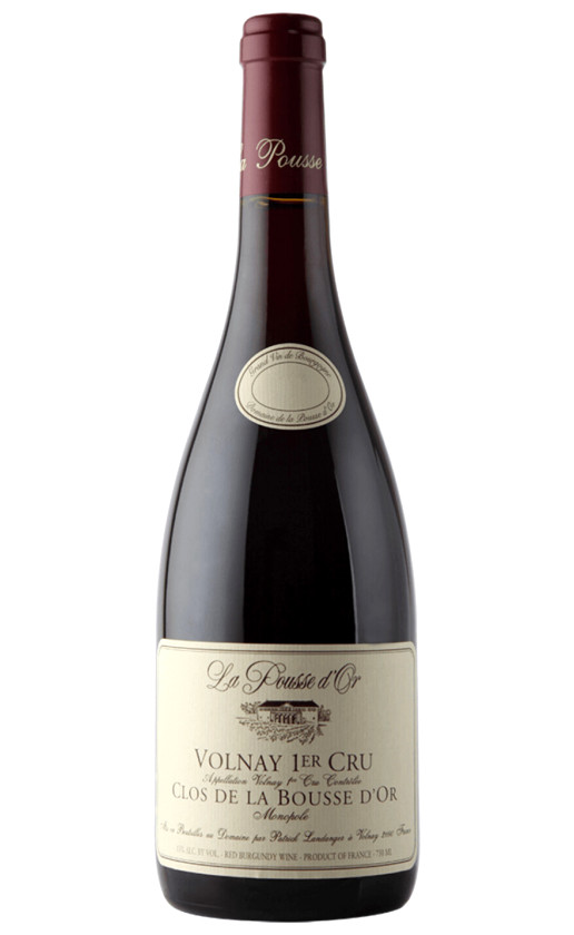 Вино Domaine de La Pousse d'Or Volnay 1-er Cru Clos de la Bousse d'Or 2015