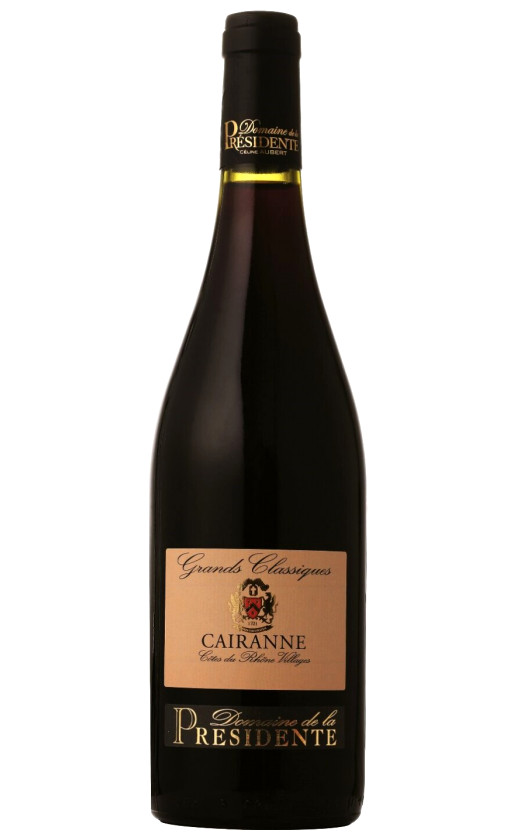 Вино Domaine de la Presidente Grands Classique Cairanne Cotes du Rhone Villages 2017