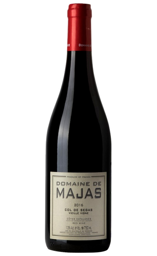 Wine Domaine De Majas Col De Segas Vieille Vigne Cotes Catalanes 2016