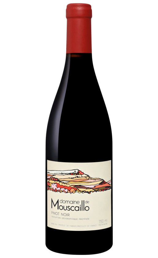 Wine Domaine De Mouscaillo Pinot Noir Haute Vallee De Laude 2018