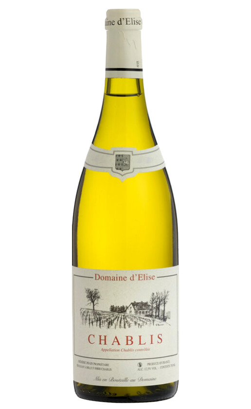 Вино Domaine d'Elise Chablis 2014