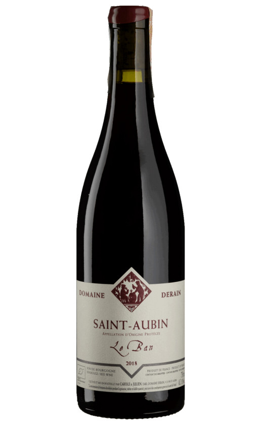 Wine Domaine Derain Saint Aubin Le Ban 2018