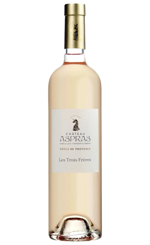 Wine Domaine Des Aspras Les Trois Freres Rose Cotes De Provence 2018