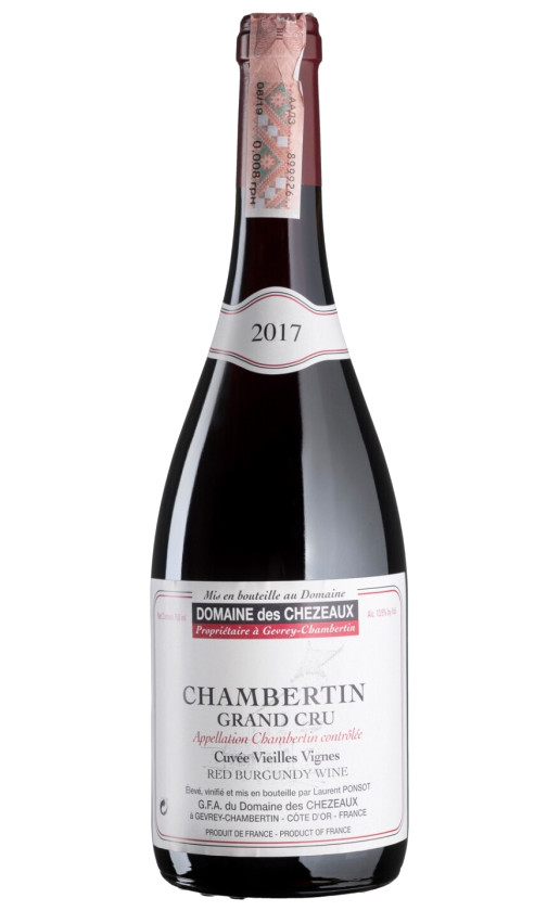 Wine Domaine Des Chezeaux Chambertin Grand Cru Cuvee Vieilles Vignes 2017