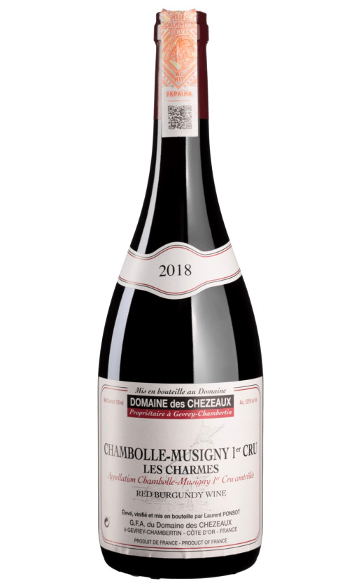 Вино Domaine des Chezeaux Chambolle-Musigny 1-er Cru Les Charmes 2018