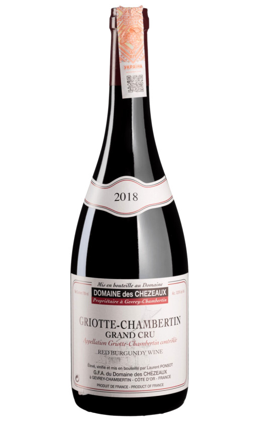 Вино Domaine des Chezeaux Griotte-Chambertin Grand Cru 2018