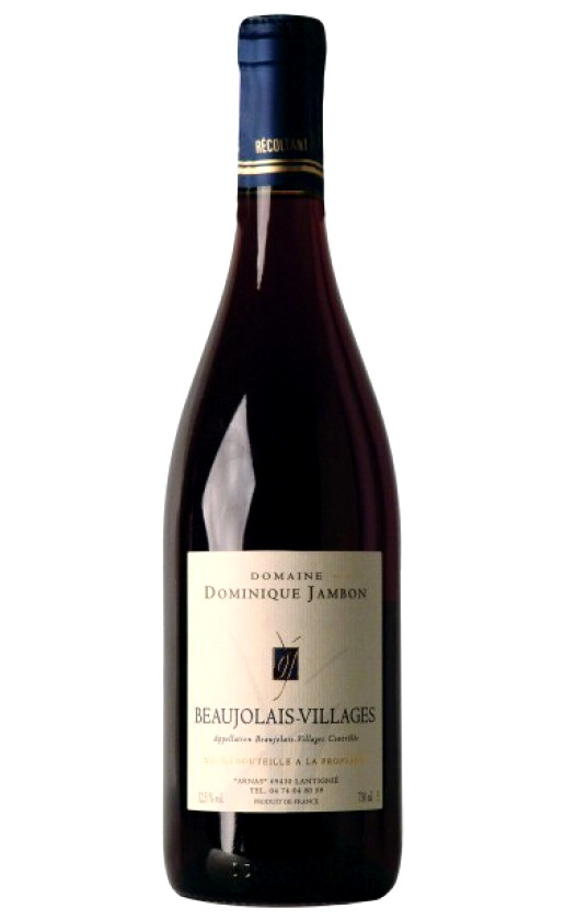 Wine Domaine Dominique Jambon Beaujolais Villages 2009
