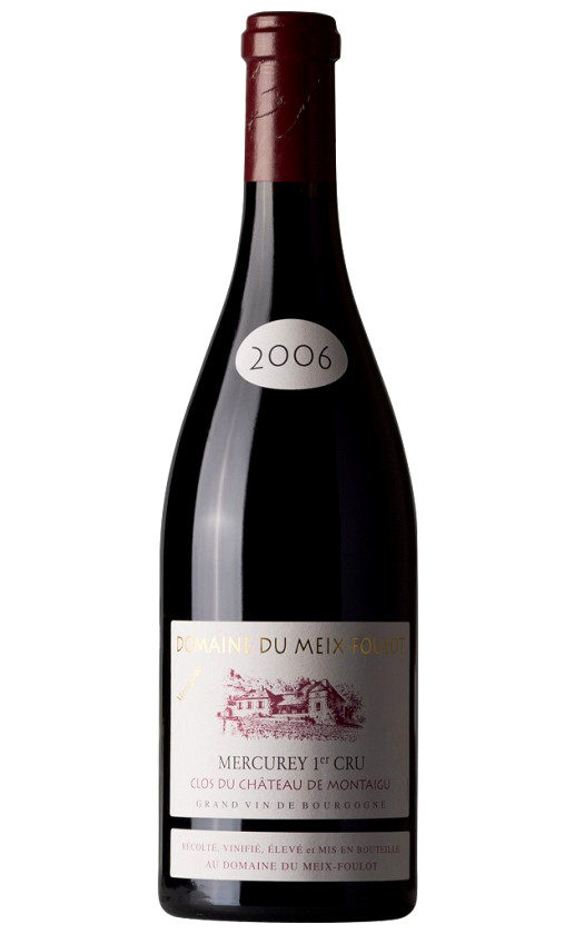 Вино Domaine du Meix-Foulot Mercurey 1-er Cru Clos du Chateau de Montaigu 2006