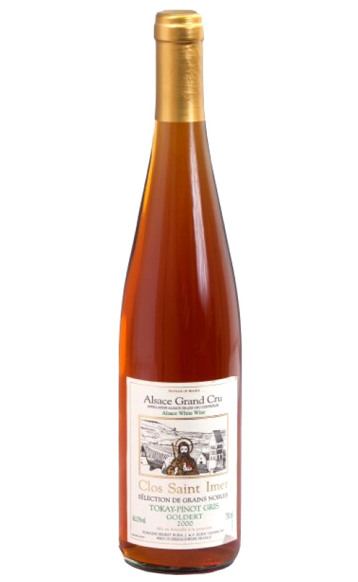 Wine Domaine Ernest Burn Tokay Pinot Gris Clos Saint Imer Grand Cru Goldert Selection De Grains Nobles 2000