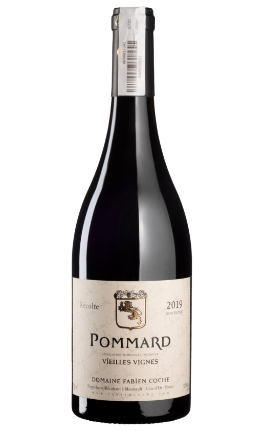 Wine Domaine Fabien Coche Pommard Vieilles Vignes 2019