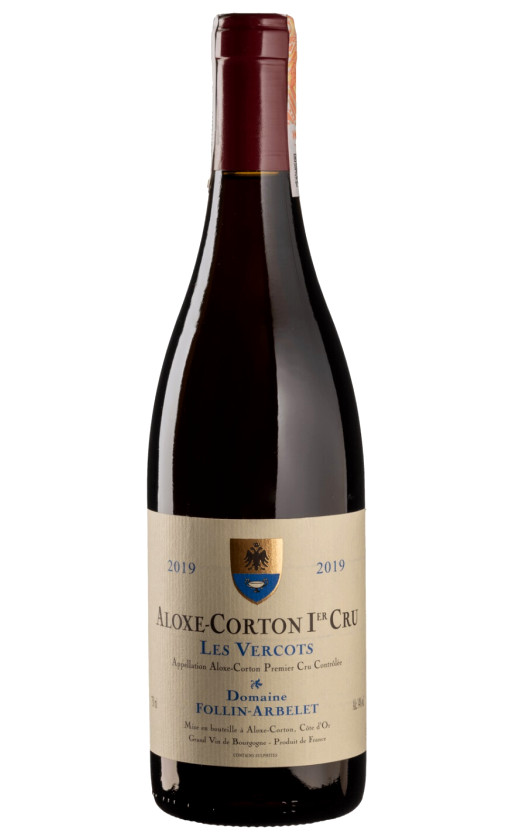 Вино Domaine Follin-Arbelet Aloxe-Corton Premier Cru Les Vercots 2019